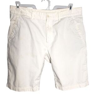Armani Exchange White Men Shorts Size: 36 Casual Golf